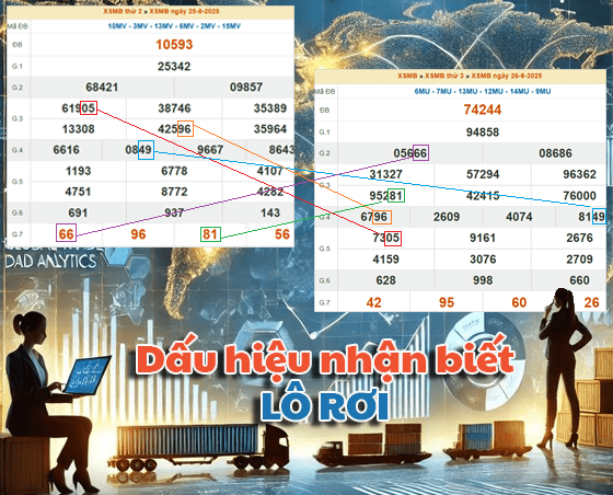 Lô rơi khá phổ biến, đặc biệt là ở XSMB