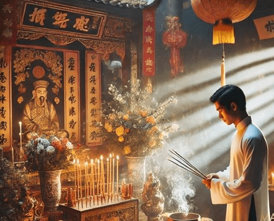 Chăm chỉ đi chùa và cầu khấn gia tiên phù hộ