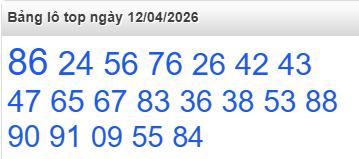 Bảng lô Top Rồng Bạch Kim được chọn nhiều nhất