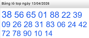 Bảng lô Top Rồng Bạch Kim được chọn nhiều nhất