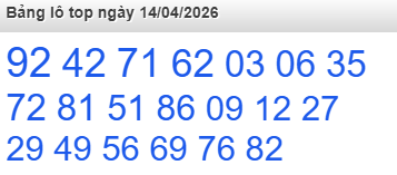 Bảng lô Top Rồng Bạch Kim được chọn nhiều nhất